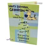 Playful Grandson Birthday Greeting Card Smart & Cool Hallmark For Grandson Birthday Greeting Card Order Online with Same Day Delivery in Amman Make your grandson smile with this playful and fun birthday greeting card by Hallmark! Featuring a cute dog and a clever twist on growing up, it’s perfect for showing love with humor. Order online from the best gift shop in Amman with greeting cards delivery and same day delivery across Jordan.