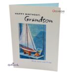 Sailing Boat Grandson Birthday Card Beautiful Hallmark Grandson Birthday Greeting Card Order Online with Same Day Delivery in Amman This Hallmark Grandson Birthday card is a beautiful way to show love, pride, and warm wishes. Featuring a soft sailboat design and touching message inside, it’s perfect for a grandson you cherish. Order online from the best gift shop in Amman with greeting cards delivery and same day delivery in Amman, Jordan.