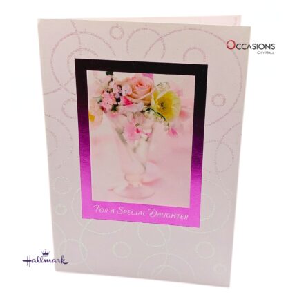 Rose Pink Daughter Birthday Greeting Card Sweet Hallmark Daughter Birthday Greeting Card Order Online with Same Day Delivery in Amman This elegant Daughter Birthday greeting card by Hallmark is perfect for showing how much she means to you. With soft floral imagery and heartfelt words, it reminds her that she’s always loved and appreciated. Order online today from the best gift shop in Amman with same day delivery and trusted greeting cards delivery in Amman Jordan.