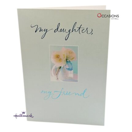 "Daughter & Friend" Birthday Greeting Card Soft-Colored Hallmark Birthday Greeting Card For Daughter Order Online with Same Day Delivery in Amman This Hallmark birthday card is perfect for a daughter who’s also your best friend. With soft colors and heartfelt words, it expresses love, pride, and deep connection. Order online today from the best gift shop in Amman. We offer greeting cards delivery with same day delivery across Jordan.