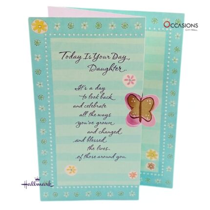 Daughter's Birthday Greeting Card Cute Hallmark Daughter Birthday Greeting Card Order Online with Same Day Delivery in Amman Brighten your daughter’s birthday with this sweet Hallmark greeting card, designed with love and colorful charm. It’s a beautiful way to send your heartfelt wishes and make her day unforgettable. Order online today from the best gift shop in Amman and enjoy same day delivery. We offer greeting cards delivery across Jordan, featuring the finest Hallmark greeting cards.