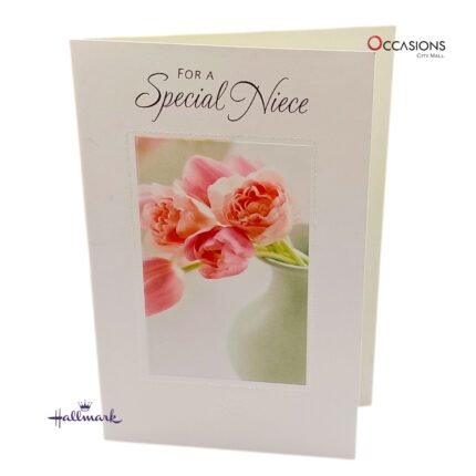 Floral Niece's Birthday Greeting Card Pink Floral Wishes Hallmark Niece's Birthday Greeting Card Order Online with Same Day Delivery in Amman Celebrate your niece’s special day with this beautiful Hallmark birthday card, filled with heartfelt words and a lovely floral design. A perfect way to show how much she means to you. Get the best Niece's Birthday greeting cards from the best gift shop in Amman, Jordan, with fast greeting cards delivery and same day delivery service.