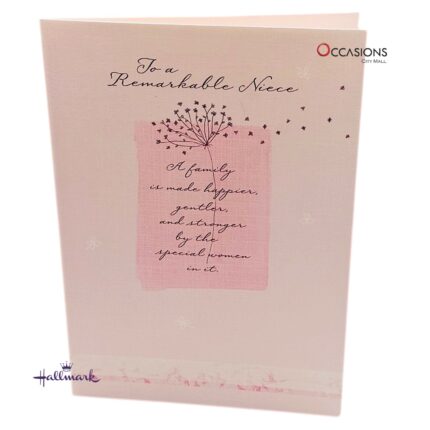 Remarkable Niece's Birthday Greeting Card Soft Pink Elegant Hallmark Niece's Birthday Greeting Card Order Online with Same Day Delivery in Amman This elegant Hallmark birthday card is perfect for a niece who brings love and strength to your family. Soft design and heartfelt words make it a beautiful gift she’ll always remember. Order online now from the best gift shop in Amman, Jordan. We offer fast greeting cards delivery with same day service across the city.