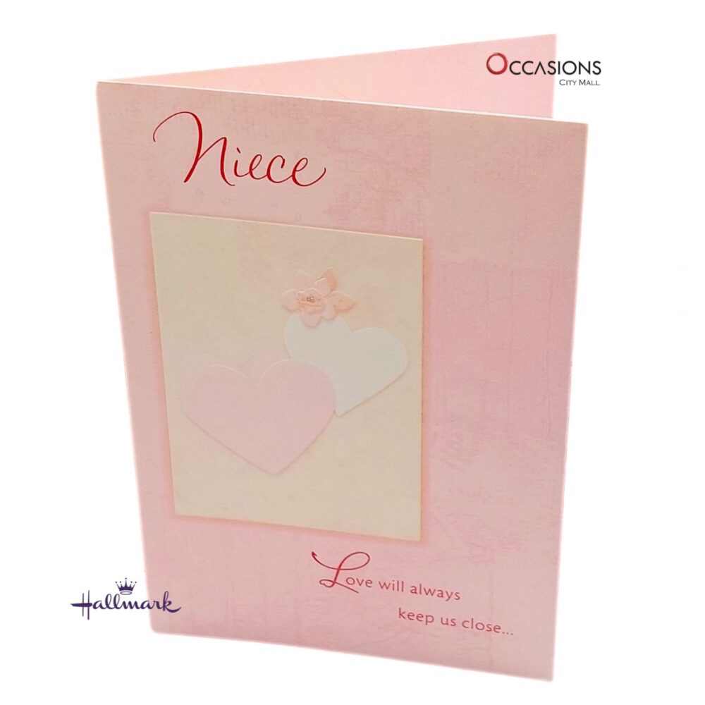 Sweet Hearts Niece's Birthday Greeting Card Soft Pink Birthday Greeting Card For Niece  Hallmark Niece's Birthday Greeting Card Order Online with Same Day Delivery in Amman Make your niece’s birthday unforgettable with this beautiful Hallmark card. Designed with sweet hearts and soft pink tones, it perfectly expresses love and warmth. Order online from the best gift shop in Amman and enjoy same day delivery. Surprise your loved ones easily—order greeting cards online in Amman Jordan today and brighten their special moments!