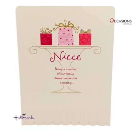 Cute Niece's Birthday Greeting Card Sweet Hallmark Niece's Birthday Greeting Card Order Online with Same Day Delivery in Amman Celebrate your niece with this sweet and cheerful Hallmark birthday card! With a playful design and heartfelt message, it’s a perfect way to show your love and pride. Get the best Niece's Birthday greeting cards from the best gift shop in Amman, Jordan, and enjoy greeting cards delivery with same day delivery service.