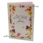 Lovely Floral Get Well Soon Greeting Card purple Floral Hallmark Get Well Soon Greeting Card Order Online with Same Day Delivery in Amman Brighten someone's recovery with this elegant Hallmark Get Well Soon card featuring a lovely floral design. Thoughtfully crafted for heartfelt moments, you can order online with same day delivery from the best gift shop in Amman. Enjoy quick and reliable greeting cards delivery. Order greeting cards online in Amman Jordan and send smiles today with Hallmark greeting cards.