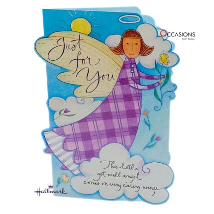 Get Well Soon Angel Greeting Card Caring Angel Hallmark Get Well Soon Greeting Card Order Online with Same Day Delivery in Amman Share hope and comfort with this beautiful Hallmark Get Well Soon card, featuring a caring angel and soft, uplifting message. Perfect for sending healing thoughts, you can order online with same day delivery from the best gift shop in Amman. Enjoy fast and reliable greeting cards delivery. Order greeting cards online in Amman Jordan and send a little love with Hallmark greeting cards.