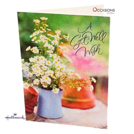 Blooming Get Well Soon Wishes Greeting Card Lifting Spirits Hallmark Get Well Soon Greeting Card Order Online with Same Day Delivery in Amman Send smiles and encouragement with this beautiful Get Well Soon greeting card by Hallmark. Perfect for lifting spirits, this card offers a warm message that brings comfort and hope. At the best gift shop in Amman, you can easily order greeting cards online in Amman Jordan with same day delivery. Trust Hallmark greeting cards for thoughtful, high-quality designs. Enjoy fast greeting cards delivery with love from our shop.