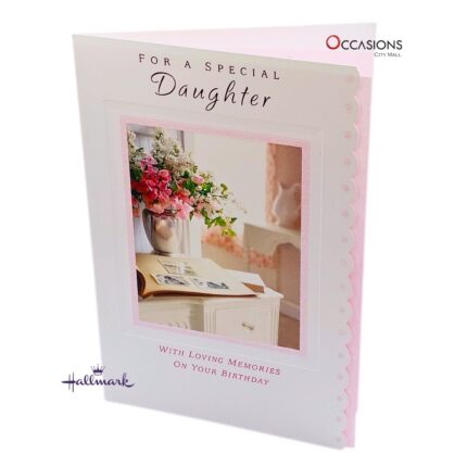Sweet Daughter's Birthday Greeting Card Hallmark Daughter Birthday Greeting Card Order Online with Same Day Delivery in Amman Mark her special day with this elegant Daughter Birthday greeting card by Hallmark. It’s perfect for showing love and sharing beautiful memories. Crafted with a soft design and heartfelt message, this card is ideal to order online with same day delivery in Amman. At Occasions, the best gift shop in Amman, we make greeting cards delivery easy and fast. Order greeting cards online in Amman Jordan from our wide Hallmark greeting cards collection and enjoy same day delivery!