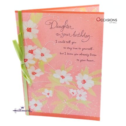 Elegant Floral Daughter's Birthday Card Elegant Floral Hallmark Daughter Birthday Greeting Card Order Online with Same Day Delivery in Amman Show your love with this beautiful Hallmark Daughter's Birthday greeting card. Designed with floral elegance and heartfelt words, it’s perfect for creating lasting memories. Order online from the best gift shop in Amman and enjoy same day delivery! We offer premium Hallmark greeting cards with secure greeting cards delivery across Jordan. Order greeting cards online in Amman Jordan with ease!