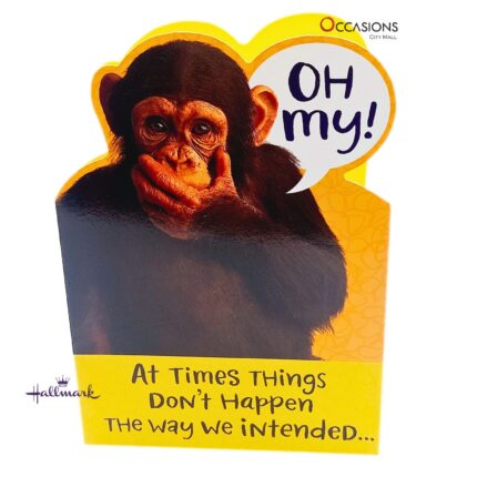 "Oh My" Monkey Get Well Soon Greeting Card Funny Monkey Hallmark Get Well Soon Greeting Card Order Online with Same Day Delivery in Amman Brighten someone’s day with this beautiful Get Well Soon greeting card from Hallmark. Featuring a cheerful design and warm prayerful message, it's the perfect way to show you care. Order online from the best gift shop in Amman and enjoy same day delivery across Jordan. Looking for a thoughtful way to lift spirits? Order greeting cards online in Amman Jordan today and make someone's recovery journey a little brighter!