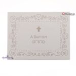 White Baptism Invitation Cards (10 Cards) Elegant Hallmark Baptism Invitation Card Order Online with Same Day Delivery in Amman Announce your baby's baptism with these elegant Hallmark invitation cards. Featuring a delicate cross design and space for details, they're perfect for inviting loved ones to a meaningful celebration. Order online from the best gift shop in Amman with greeting cards delivery and same day service. Find beautiful Hallmark cards at Occasions City Mall — the trusted place for baptism and religious gift items in Amman.