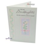 Delicate Granddaughter's Birthday Greeting Card Card Size: 17.6 x 12.1 cm Elegant Hallmark Granddaughter's Birthday Greeting Card From Grandparents  Order greeting cards online in Amman Jordan This elegant Hallmark card features delicate flowers and a heartfelt message that celebrates the deep love between grandparent and granddaughter. It's perfect for reminding her that no matter how much she grows, your love always stays the same. Order greeting cards online in Amman Jordan with same day delivery from the best gift shop in Amman. Fast greeting cards delivery available for all Hallmark greeting cards.