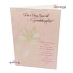 Flower Granddaughter Birthday Greeting Card Card Size: 20.4 x 14.1 cm Graceful Hallmark Granddaughter's Birthday Greeting Card Order greeting cards online in Amman Jordan This graceful Hallmark card features a delicate floral design and heartfelt words that express pride, love, and warm birthday wishes. Perfect for letting your granddaughter know how much she’s loved. Order greeting cards online in Amman Jordan with same day delivery from the best gift shop in Amman. Get fast greeting cards delivery with every Hallmark greeting card.