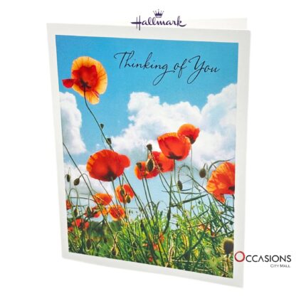 Floral "Thinking Of You" Sympathy Card "Thinking Of You" Hallmark Sympathy Greeting Card Same Day Greeting Cards Delivery in Amman This beautiful Hallmark card with vibrant flowers and a heartfelt message is perfect to lift someone's spirits. Order greeting cards online in Amman Jordan with same day delivery from the best gift shop in Amman. We offer greeting cards delivery across Jordan, making it easy to show you care. Trust Hallmark greeting cards for every special moment.