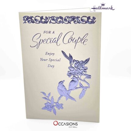Purple Birds Special Couple Anniversary Card  Anniversary Greeting Card For Special Couple Purple Birds Hallmark Anniversary Greeting Card Designed For Special Couple Greeting Cards Same Day Delivery in Amman Jordan Mark a beautiful journey with this elegant Hallmark anniversary card for a special couple. Crafted with love, it’s perfect for sending your warm wishes from the best gift shop in Amman. Enjoy easy order online service, greeting cards delivery, and same day delivery across Jordan. At Occasions City Mall, we offer the finest Hallmark greeting cards to make every moment unforgettable.