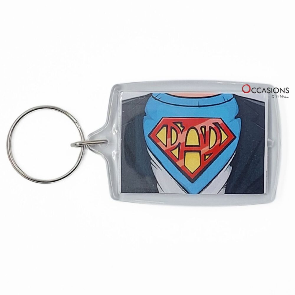 Superman Daddy Key Chain