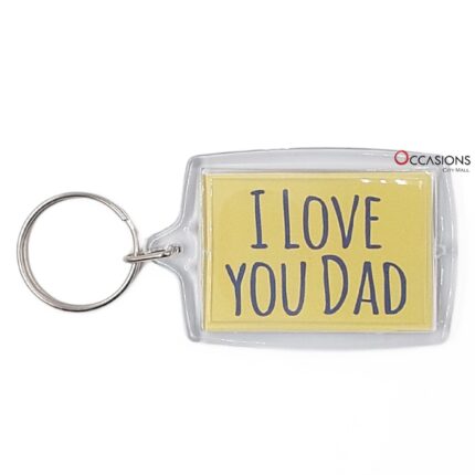 I Love You Dad Key Chain