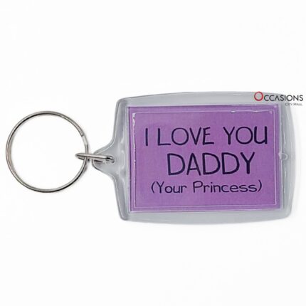 I Love You Daddy Key Chain