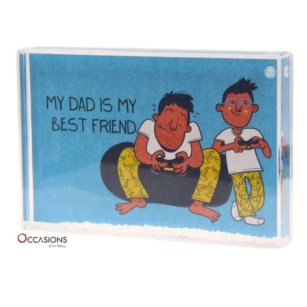 My Dad Is My Best Friend Frame (9.5×6 cm)