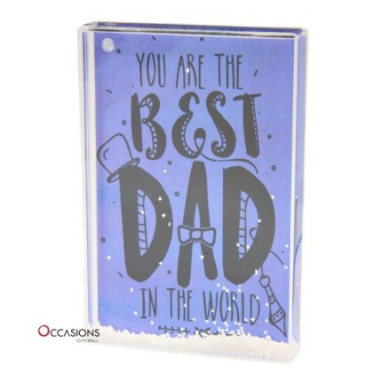 Best Dad In The World Frame (9.5×6 cm)