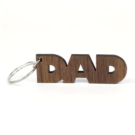 Walnut Wooden Key Chain for Dad
