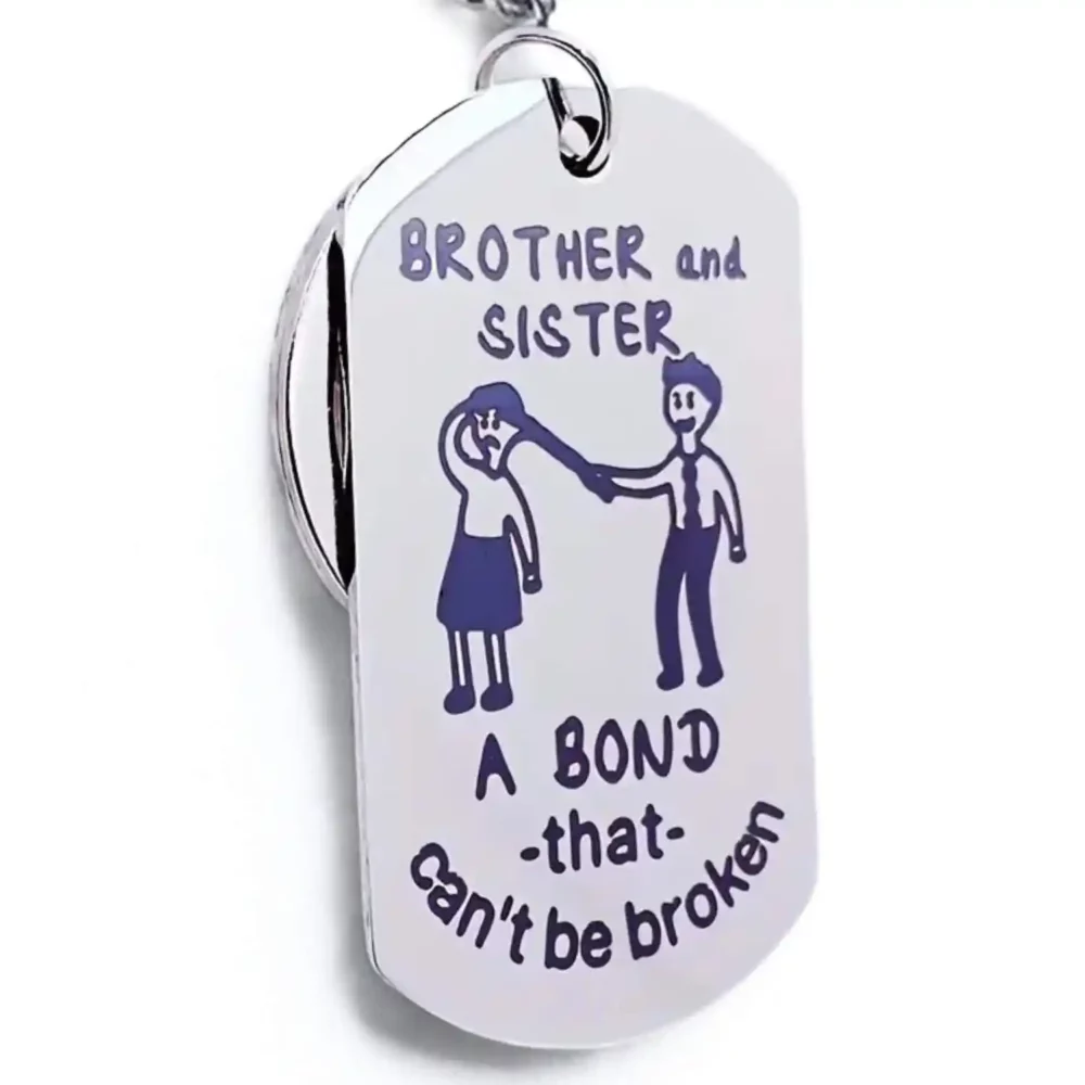 Brother Sister Keychain