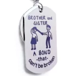 Brother Sister Keychain