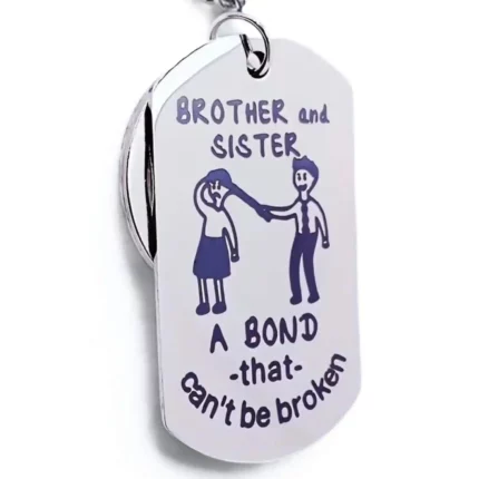 Brother Sister Keychain
