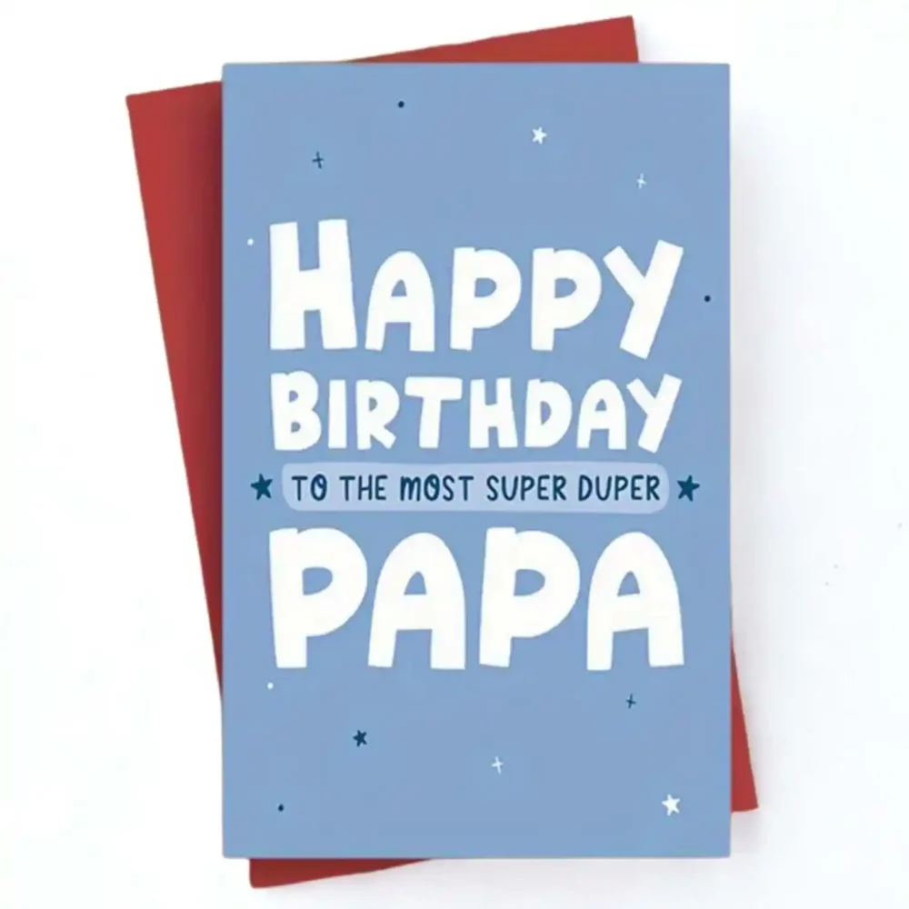 Super Duper Papa Card