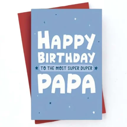 Super Duper Papa Card