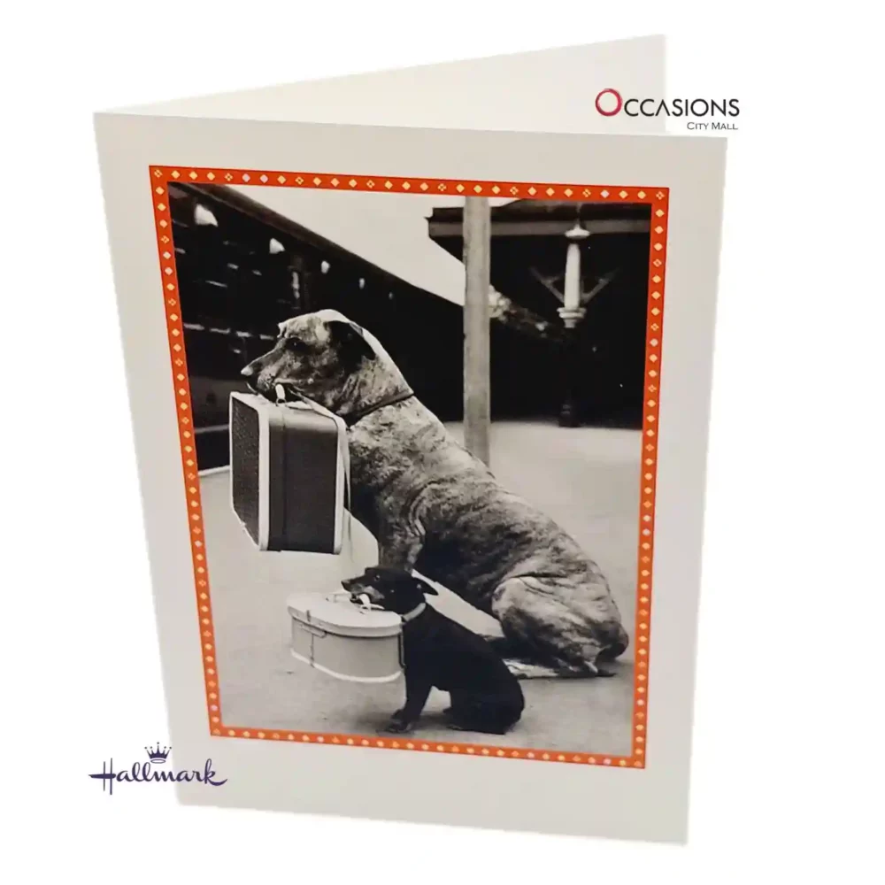 Dogs at the Train Station Card - Hallmark