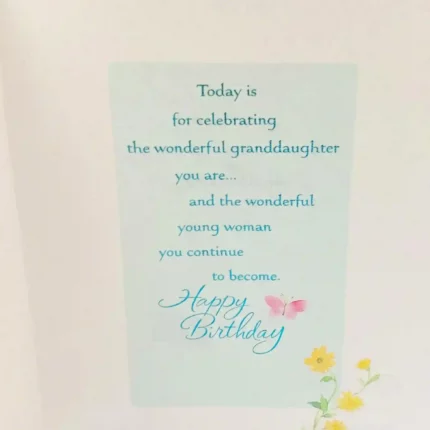 Birthday Card for A Wonderful Granddaughter - Hallmark