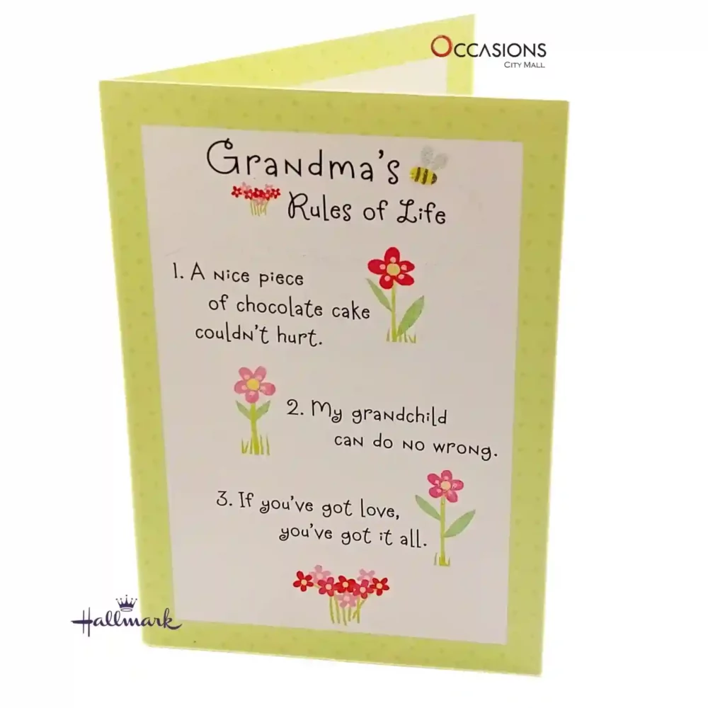 Grandma's Rules Birthday Greeting Card - Hallmark