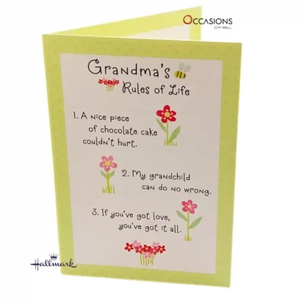 Grandma's Rules Birthday Greeting Card - Hallmark