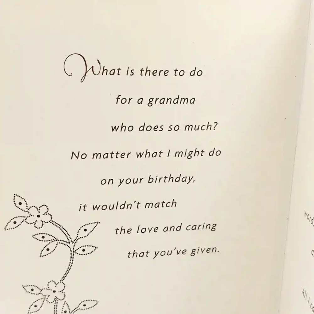 I love you, Grandma Birthday Greeting Card - Hallmark