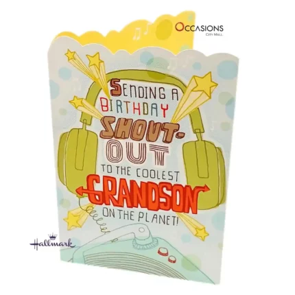 Rockin' Birthday Card for the Coolest Grandson - Hallmark