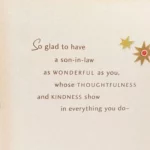 Wonderful Son-in-Law Birthday Greeting Card - Hallmark
