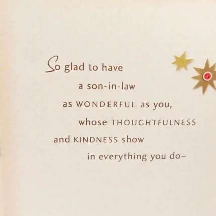 Wonderful Son-in-Law Birthday Greeting Card - Hallmark