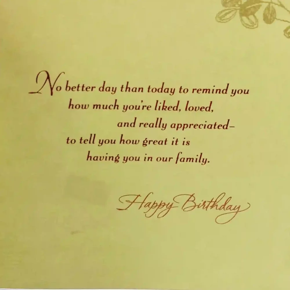 Son-in-Law Birthday Greeting Card - Hallmark