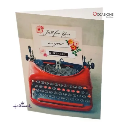Typewriter Birthday Card - By Hallmark