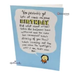 Funny Belated Birthday Card