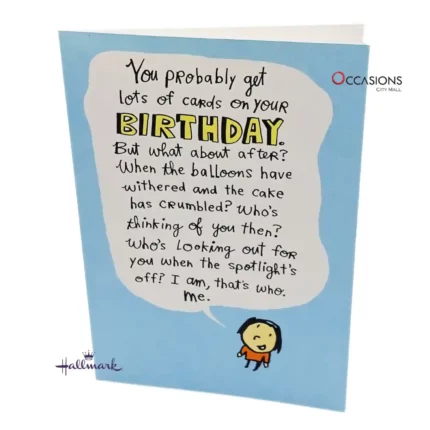 Funny Belated Birthday Card