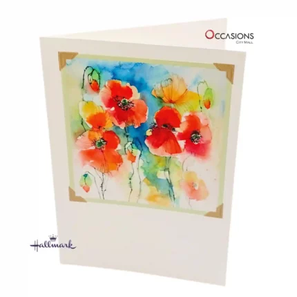 Watercolor Flowers Card
