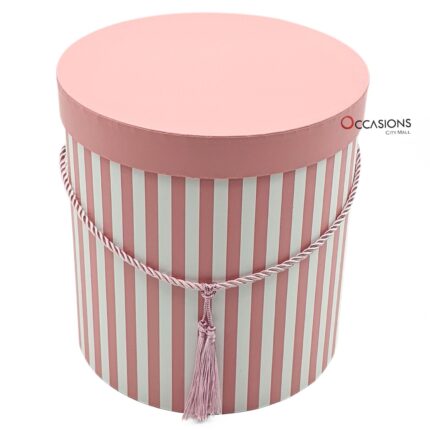 Cylinder Strips Box - Pink