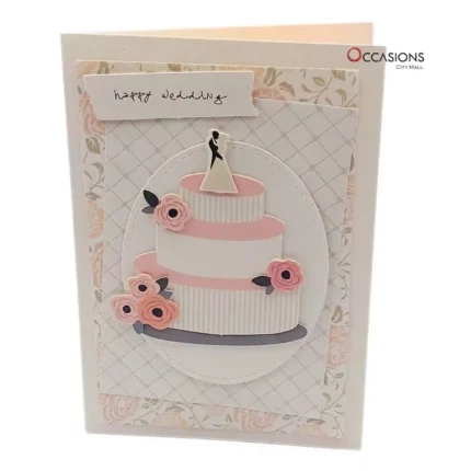 Elegant Wedding Cake Card