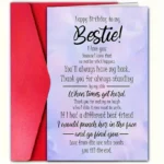 Bestie Birthday Card