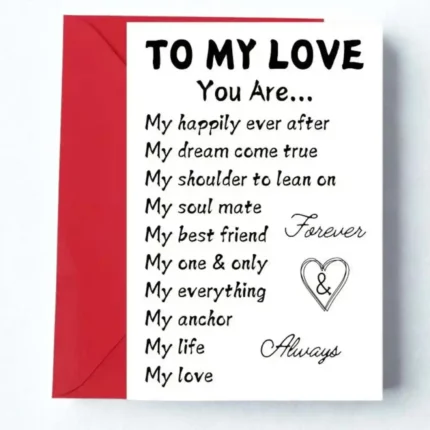 To My Love Card