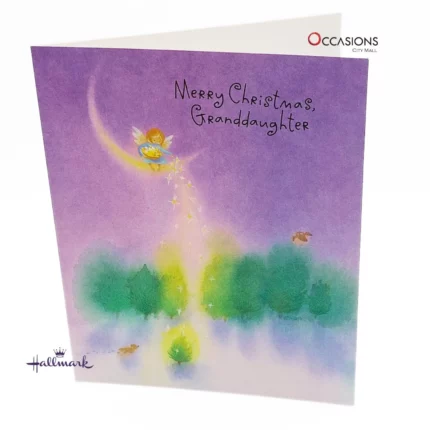 Moonlit Wishes Christmas Card