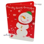 Christmas Snowman for Great-Grandpa